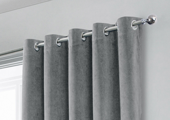 Hampton (Blackout) Eyelet, Grey - Ready Made Curtains - Image 9